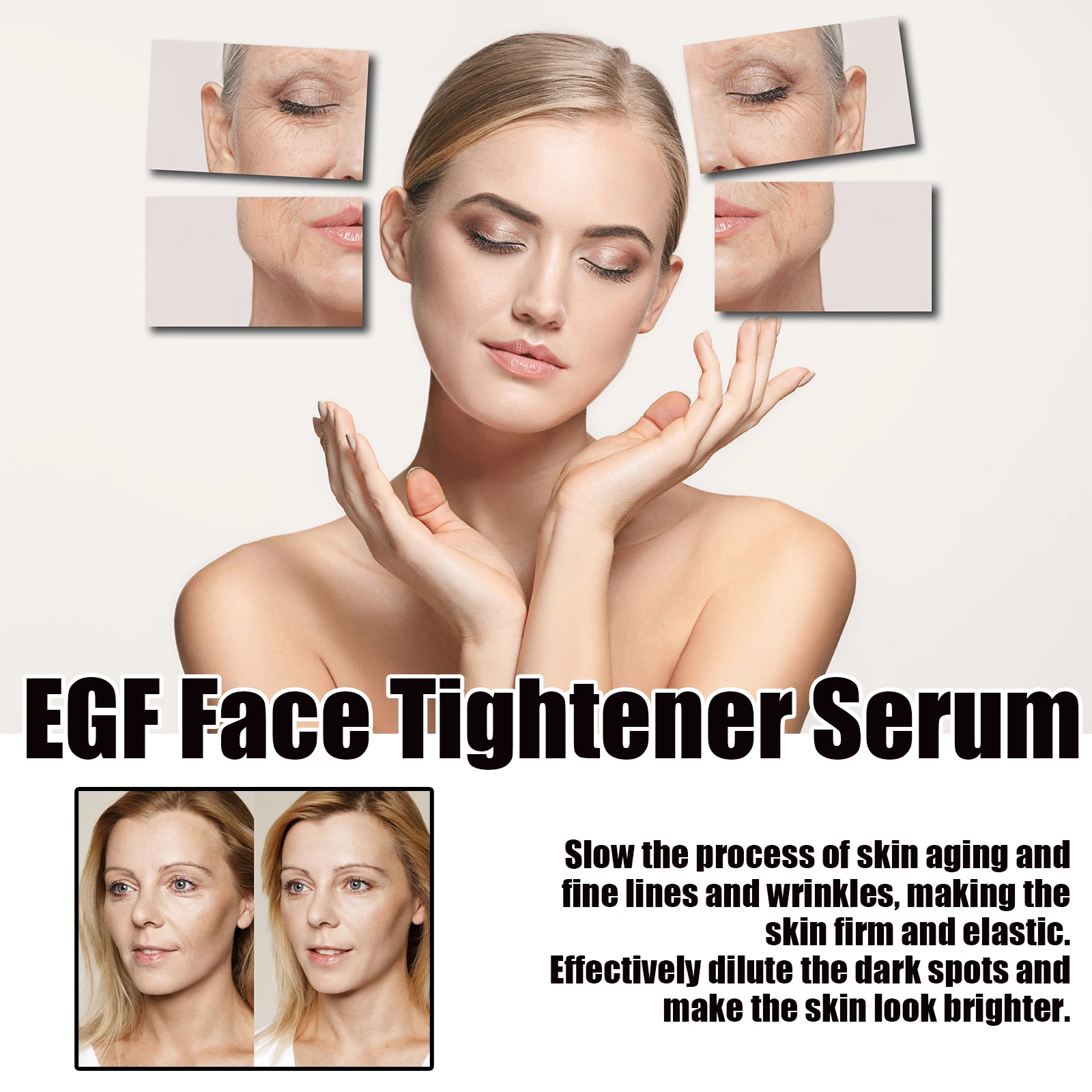 Egf Face Tightener Serum Improve Skin Dryness Fade Fine Lines Wrinkle Collagen Peptides Moisturizing Rejuvenation Facial Essence