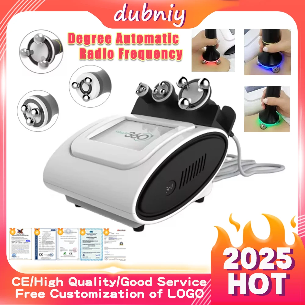 

2025 New 3 In 1 360 Degree Body Contouring Cellulite Remove RF Vacuum Anti-aging Wrinkle Skin Tightening Roller RF 360 Machine