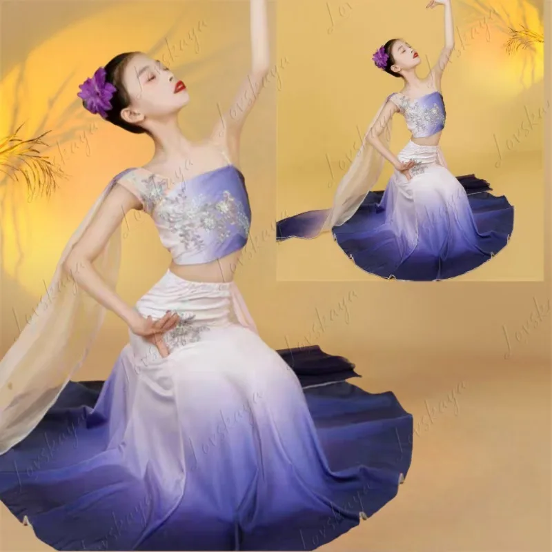 

Детский костюм для этнического танца Даи: юбка-«рыбий хвост» для тренировок и выступлений