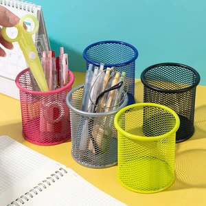 1 PPCS NUEVO Soporte de lápiz Desk Metal Mesh Mesh Pen Pot Copa Case Organizador de contenedores Durable Lápiz 12 Mejores lápices de ventas - №2