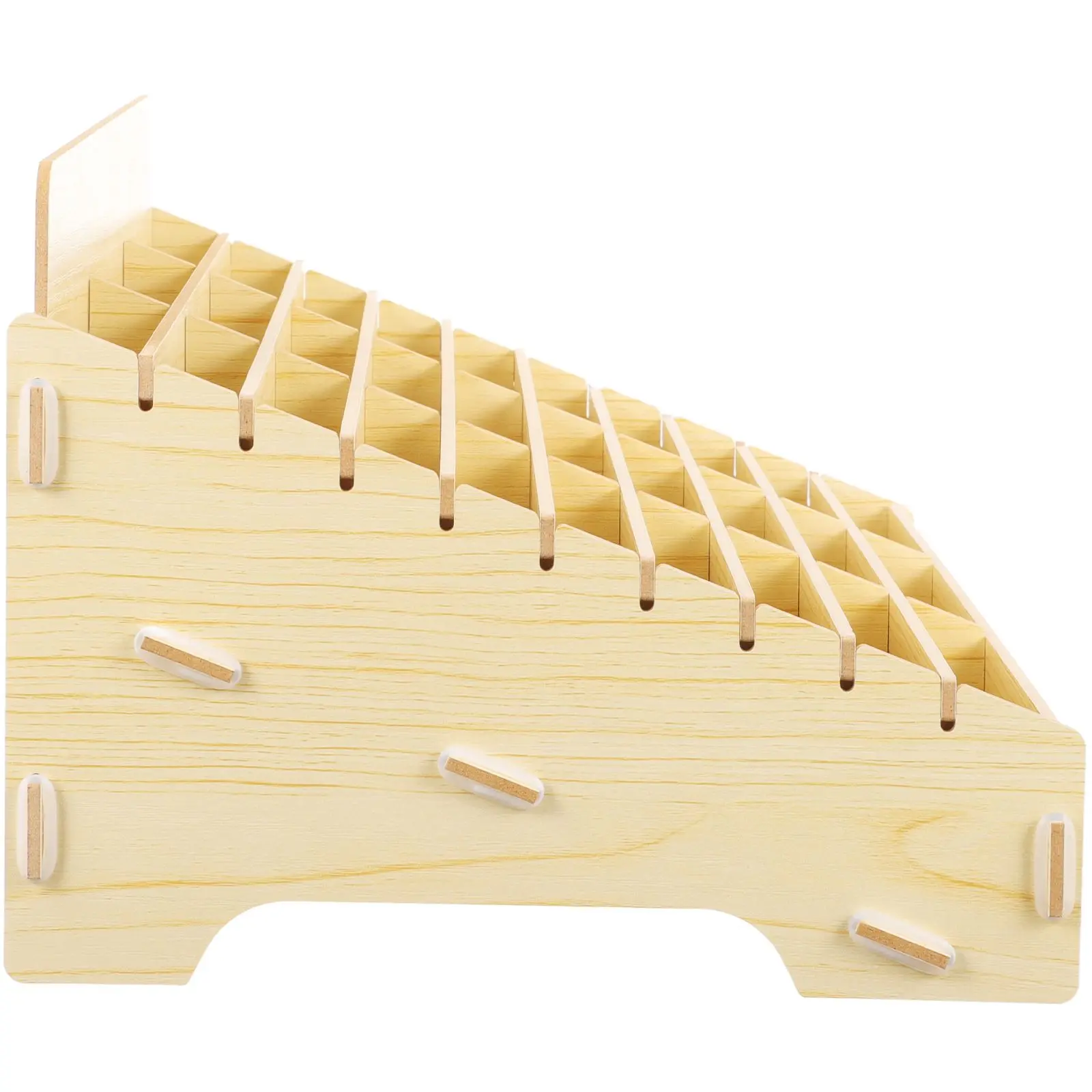 30 Compartment Desktop Storage Box Wooden Classroom ganizer Desktop Container for Office Home Storage Box For Office Use