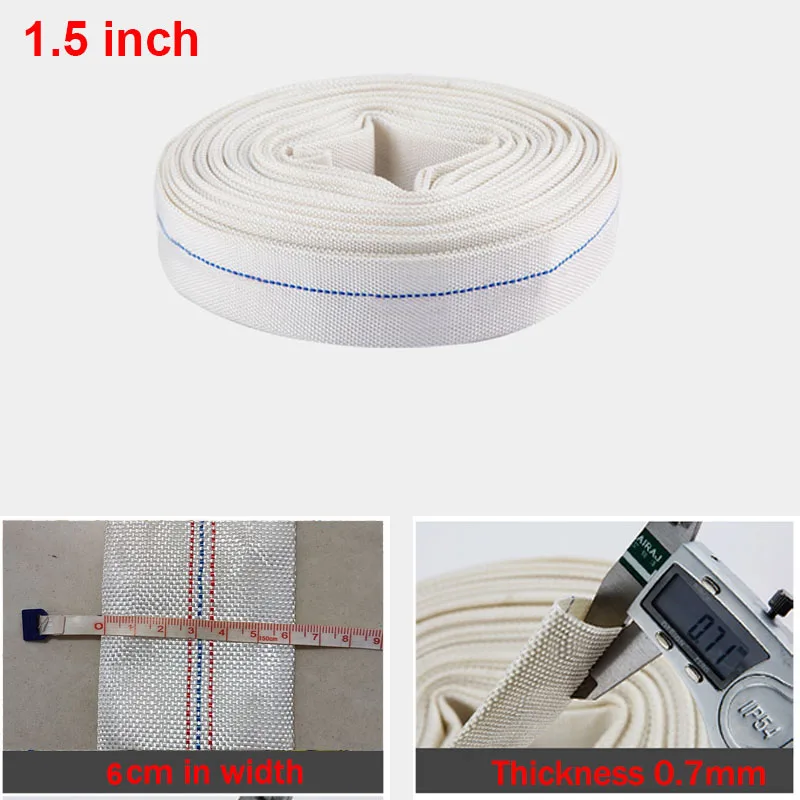 1.5inch 40mm High Pressure Water Hose Garden Irrigation Watering Hose Antifreeze Canvas Fire-Protection Hose