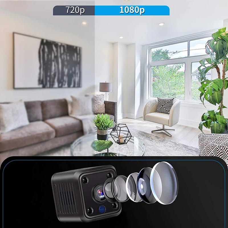 XIAOMI X6 Mini Camera HD Smart Life Wireless WiFi Remote Monitor Camera With Built-In Battery 1080P Night Home Security CAM New