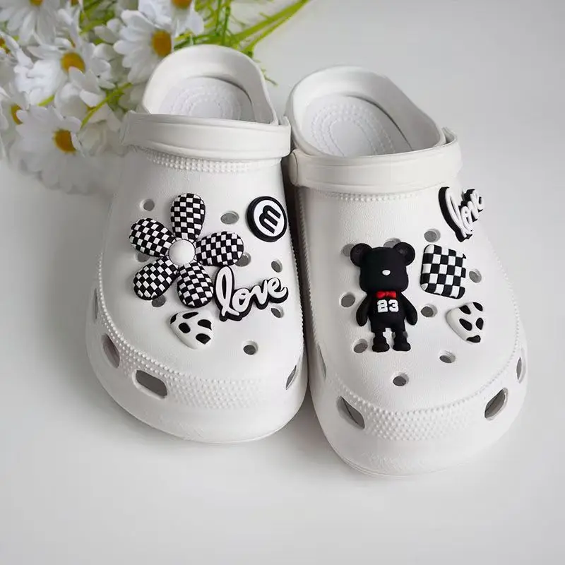 إكسسوارات أحذية الكهف، زينة إبداعية ومتعددة الاستخدامات، إكسسوارات الدب الكبيرة اللطيفة، إكسسوارات الأحذية القابلة للفصل بنفسك