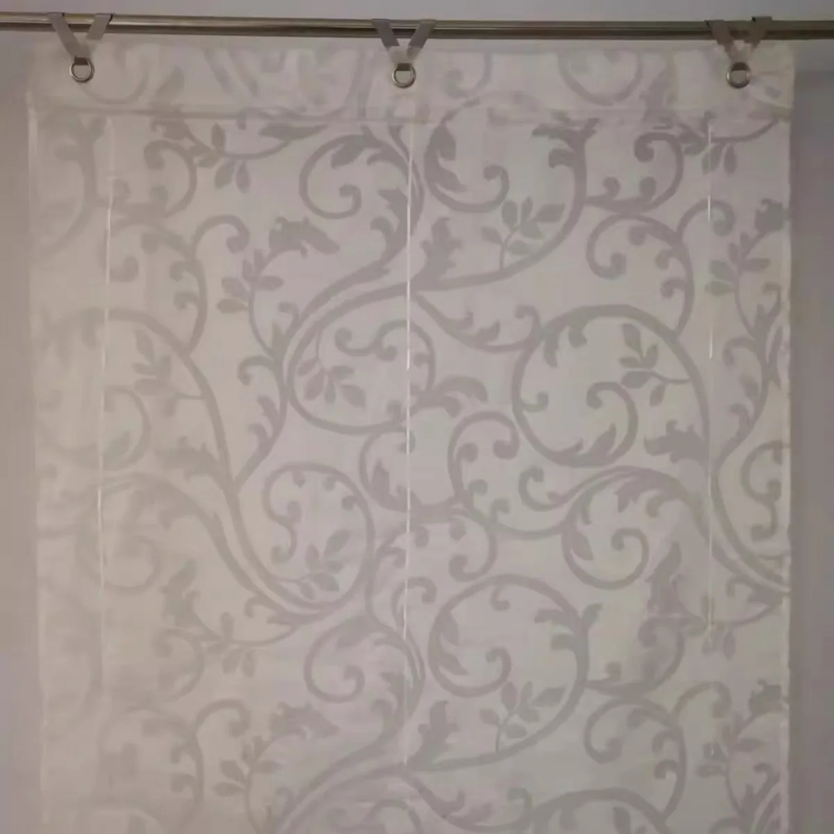 White Wave Embroidered Flowers Window Valance Living Room Elegant Lace Curtain Valance Warp Ruffled Short Curtains Kitchen