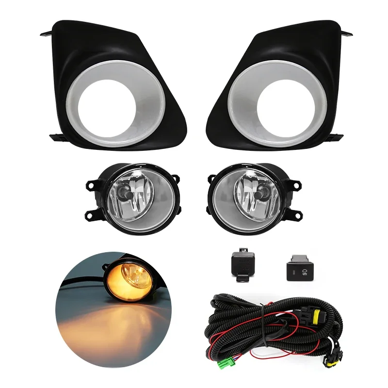 

Fog Light Lamp For Toyota Corolla Altis 2011 2012 2013 Daytime Running DRL Chrome Painting Covers Wires Switch Car Accessories