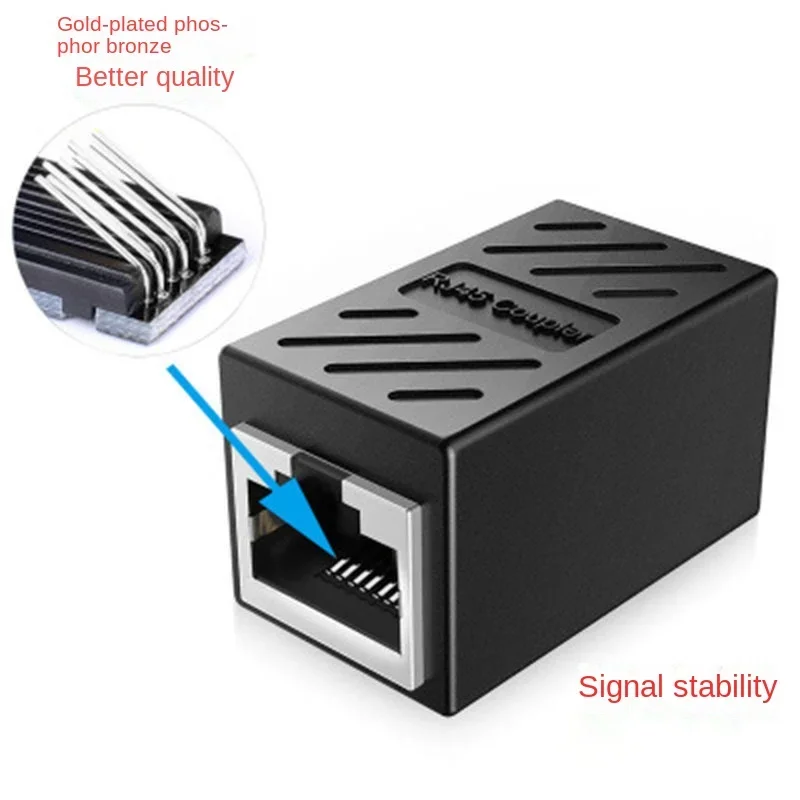 Adaptador extensor RJ45, interfaz Gigabit, conector de red hembra a hembra, extensor de red Ethernet Kabel