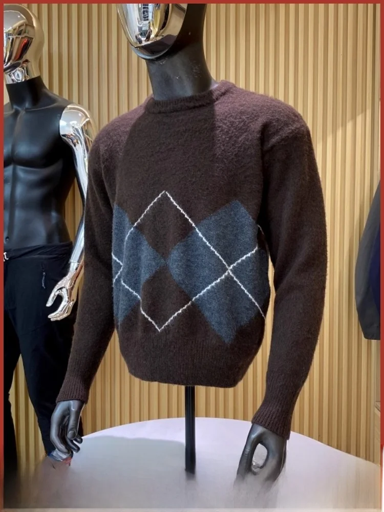 

Casual Knitted Sweater Faionable Breathable Men's Women's All-Match Trendy Autumn Winter Thiened Soft Fluffy Winter Sweater