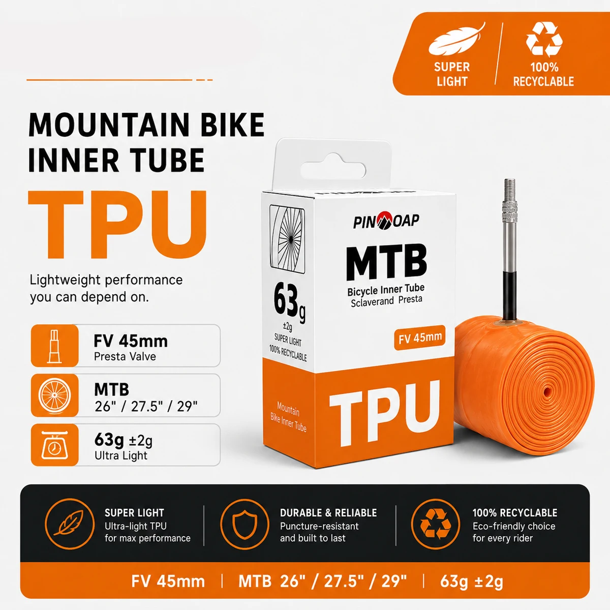 PINMOAP TPU MTB Binnenband 26  - Mountain Biking Shoes recensie en prijs
