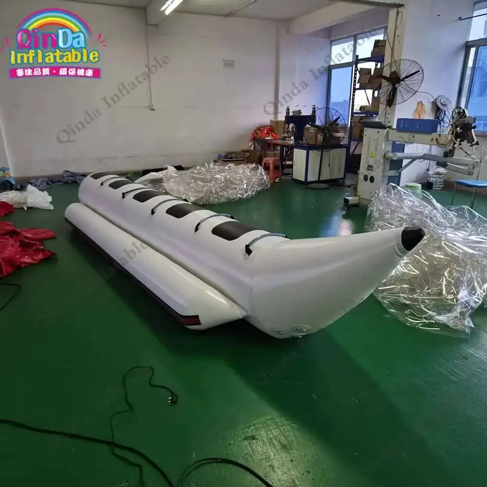 Free Shipping Floating Towable Single Tube Inflatable Flyfish Banana Boat For Skiing On Water