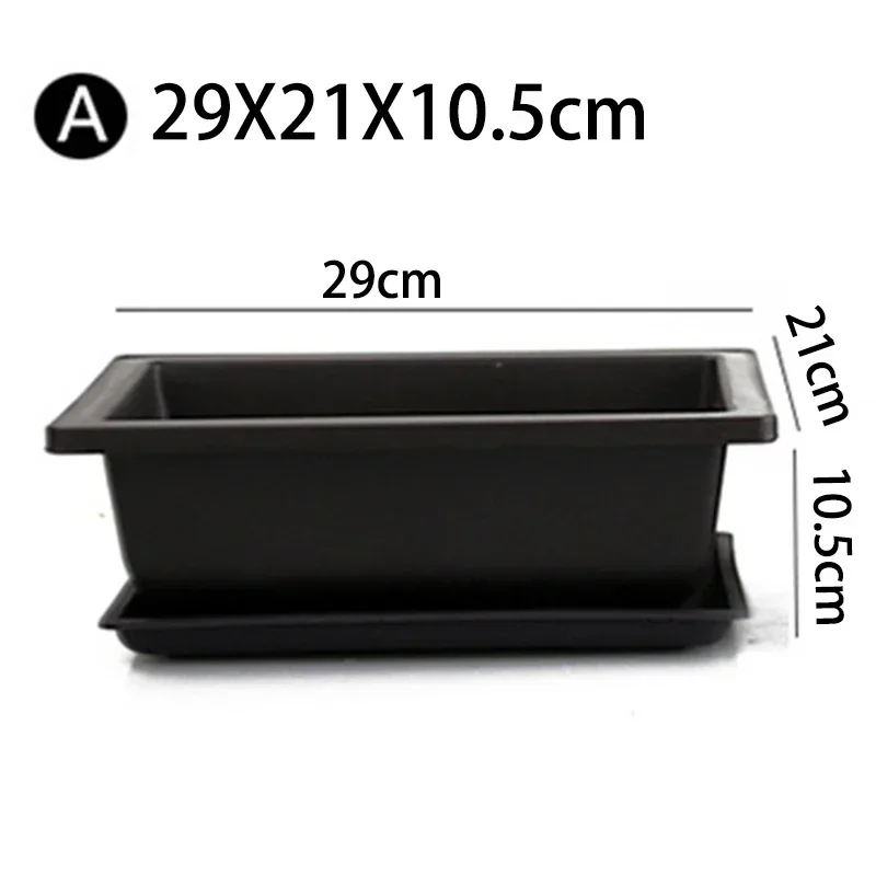 Flowerpots Imitation Succulent Clay Succulent Plants Pots Plastic Outdoor Garden Landscape Bonsai Pot Trays Plant Home Decor