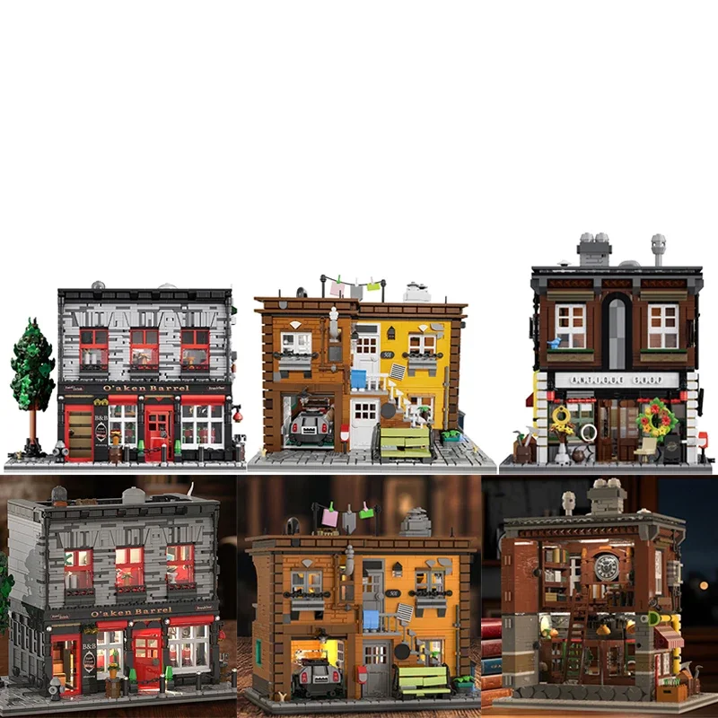 

Tavern Buildings Antique Shops Building Blocks City Streets Building Models DIY Decorations Children's Toys Christmas Gifts