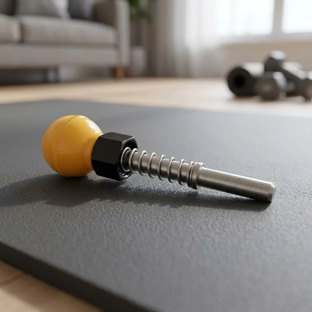 Replacement Pull Pin for Inversion Table Leg Clamp Lever with 18mm Internal Thread and Functional Spring Release Design