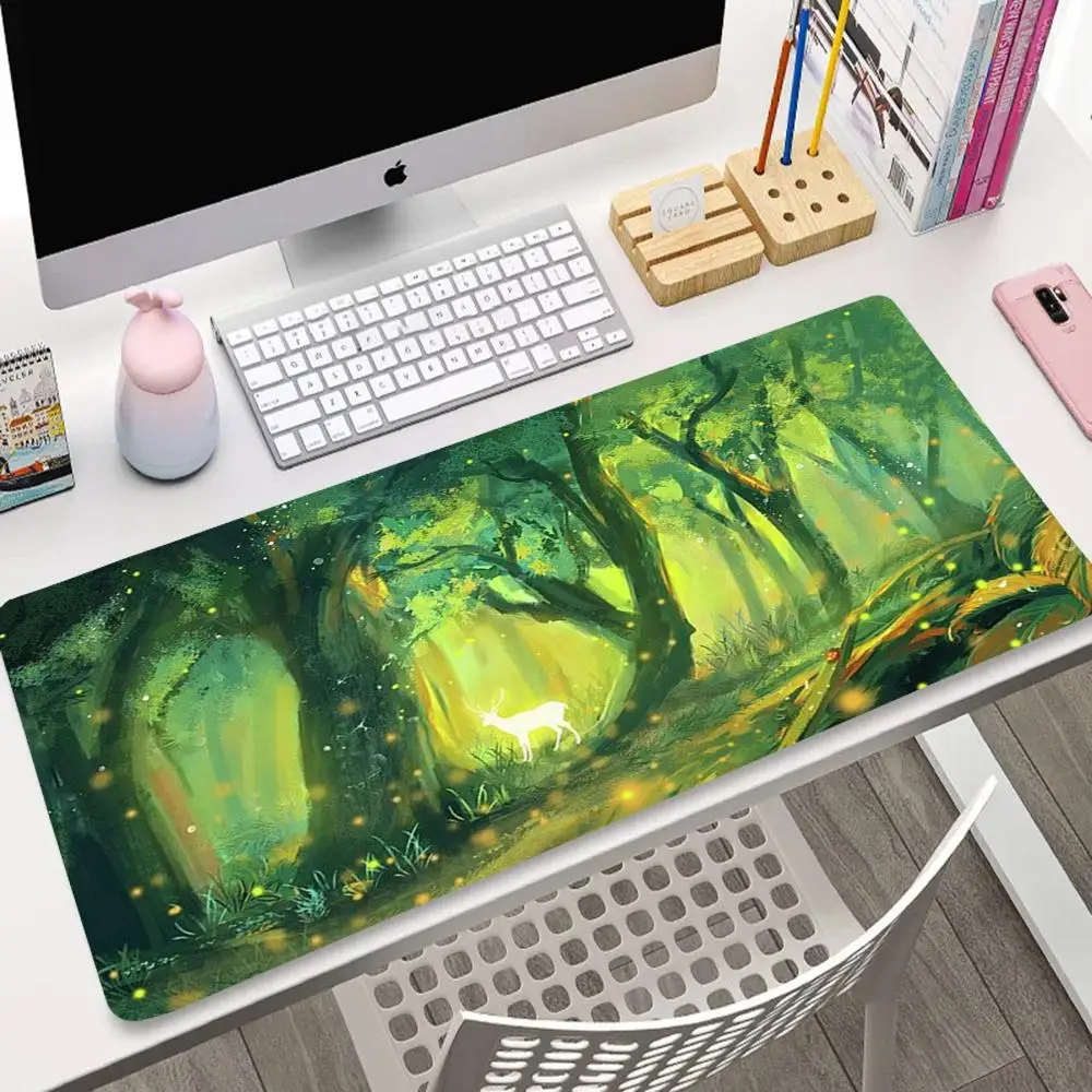 

Green Forest series mouse pads, high-definition printed rubber, anti-slip and washable computer desktop accessories
