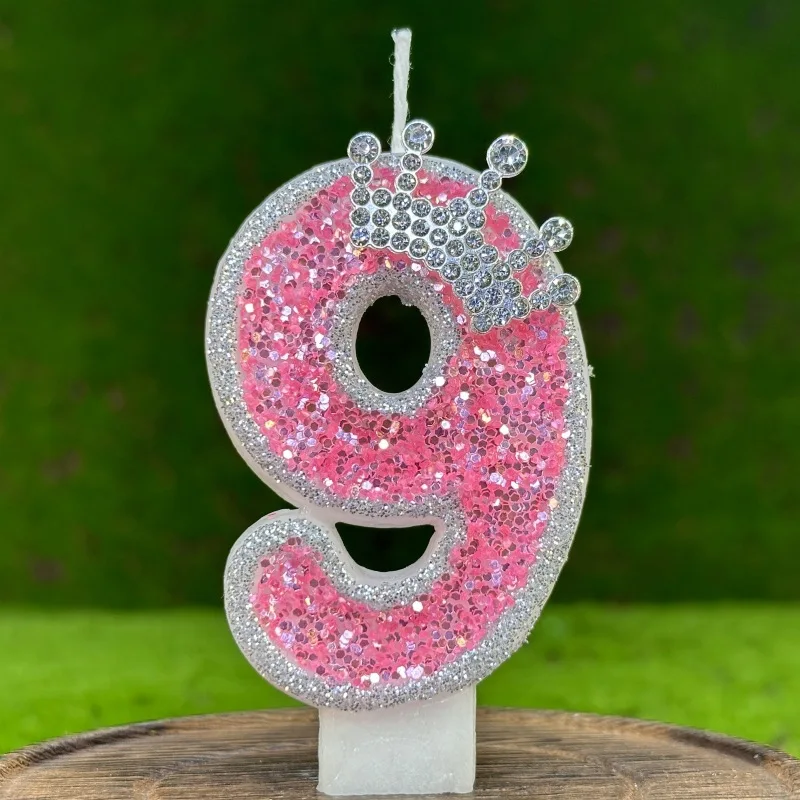 1pcs Number0 1 2 3 4 5 6 7 8 9 Happy Birthday Cake Candles Number Birthday Candles Party Wedding Decoration Reunions Theme Party