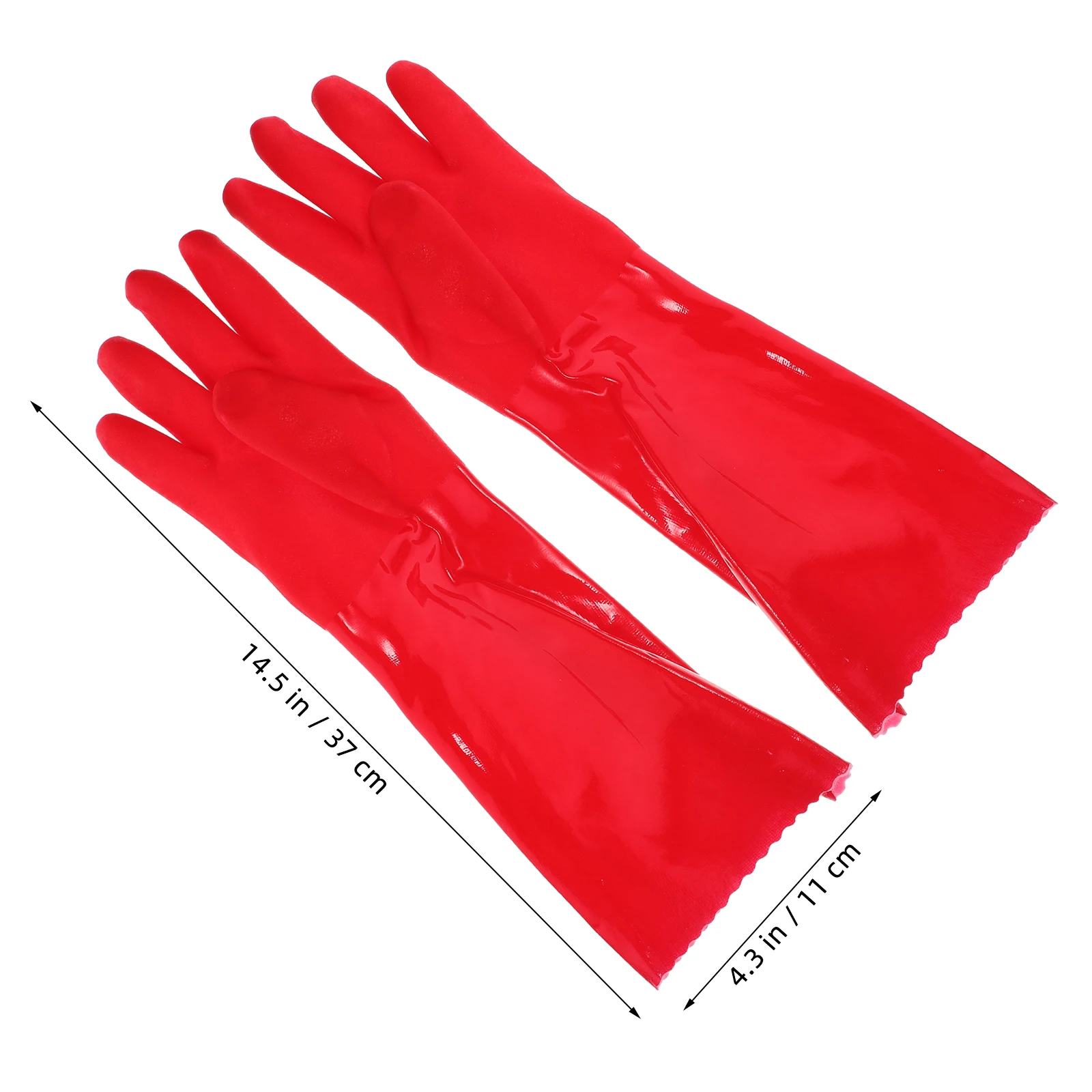 

2 Pairs Anti-slip Housework Gloves Thickened Reusable Kitchen Cleaning Dishwashing Pet Care Laundry Gardening Protective