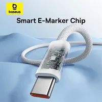 Câble Baseus 100W Type C vers USB C pour iPhone 18 17 16, cordon de charge rapide pour Macbook, iPad, Samsung, Xiaomi, câble USB C rapide 3