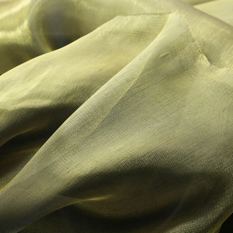 Iriserende organza stof Zacht transparant doorschijnend materiaal Glinsterende afwerking voor jurk Jurk Sluier Podiumdecoratie Evenementstyling