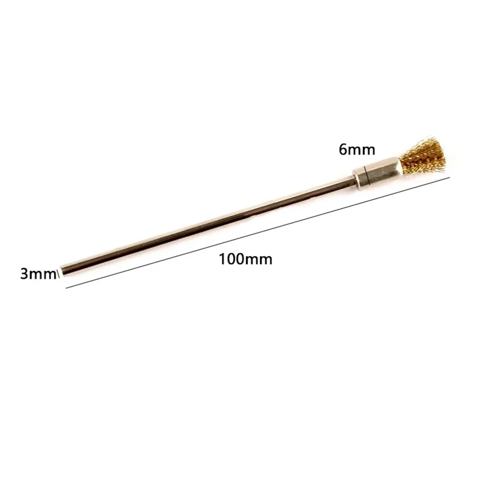 4pcs 100mm Steel Wire Wheel-Brushes 3.0mm Shank Polishing Brush Rotary-Tools Home Rust Cleaning Tool Nylon/horse Hair/wire