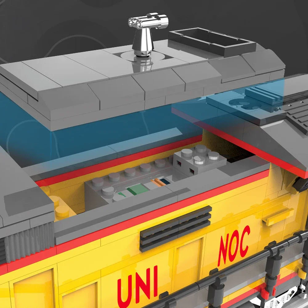 Bloques de construcción para niños, juguete de ladrillos para armar locomotora diésel AC6000CW, tren ferroviario de potencia, ideal para regalo de cumpleaños, código 80019, compatible con 1062 piezas