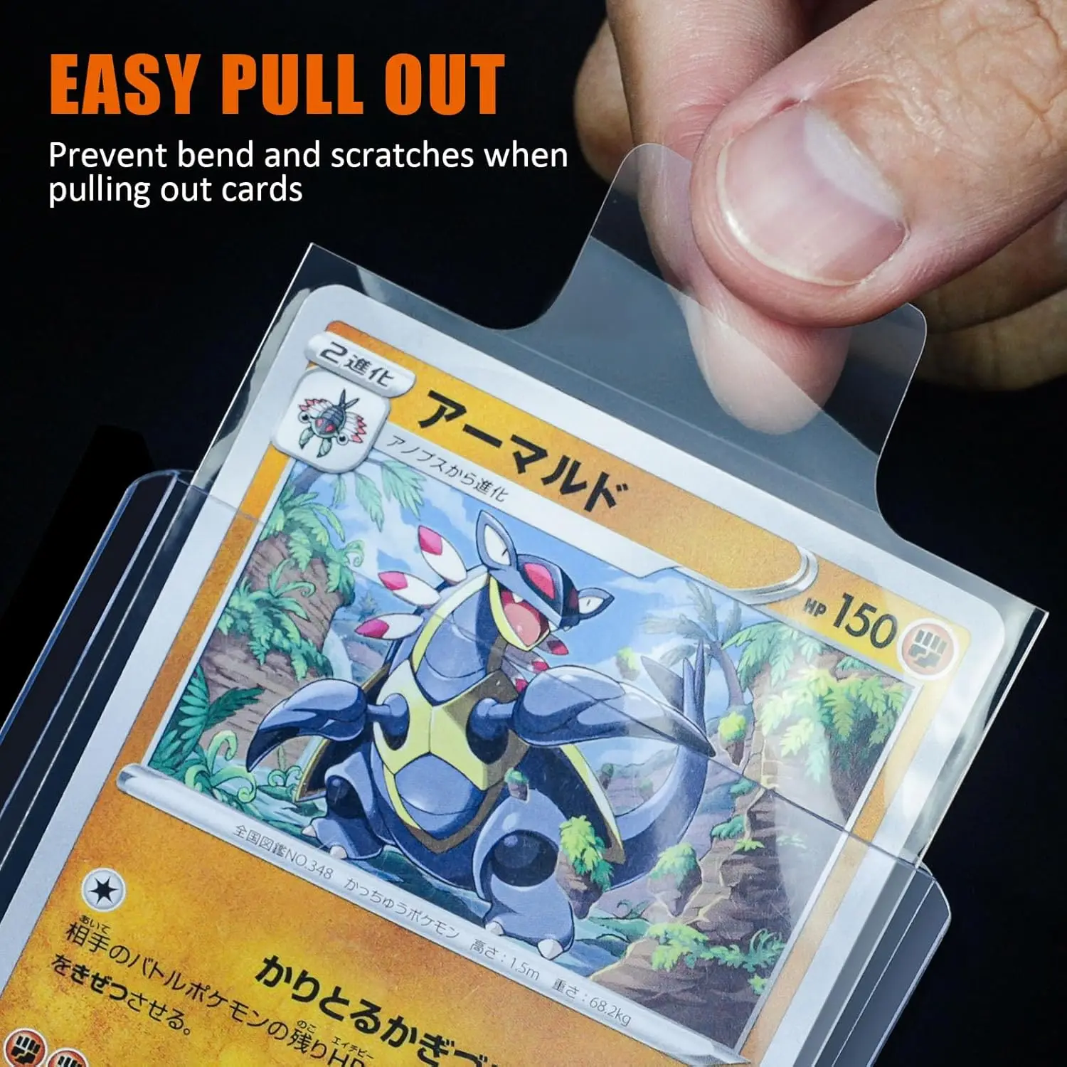 100–1000 Stück 65 x 90 mm erhöhte transparente Kartenhüllen, passend für Pokemon YuGiOh Spielkarten, Schutz, Sammelmappe, Hülle