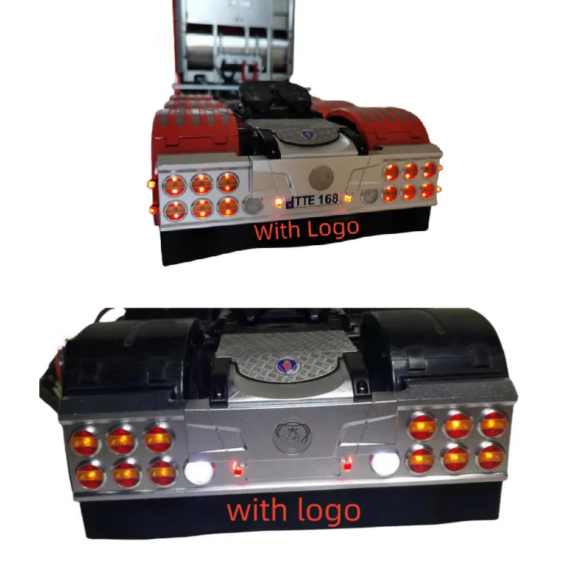 

CNC Rear Bumper Lamp LED Light Taillight for Tamiya 1/14 RC Truck Scania 770s 56323 56368 Tractor Trailer LESU Parts