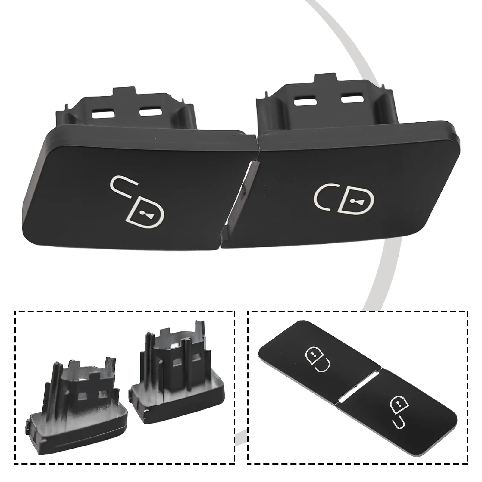

1set Left Side Door Lock Switch 2049058402 For Mercedes For C-Klasse·W204 Bj. 2007-14 Sedan For E-Klasse·W212 Bj. 2009-16 Sedan