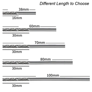 3mm 1/8 inç shank, uzun tasarım karbür burs dremel aracı freze kesicisi çapak elmas kesim döner kadran 38mm ila 100mm uzunluk metal, ahşap 8 en çok satan, freze kesicisi, 3mm ahşap numarası 2