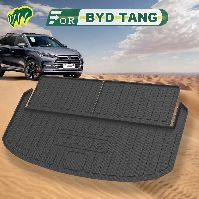 

For BYD TANG EV DMI DMP 23 2018-2024 Custom Fit Car Trunk Mat All Season Black Cargo Mat 3D Shaped Laser Measured Trunk Liners