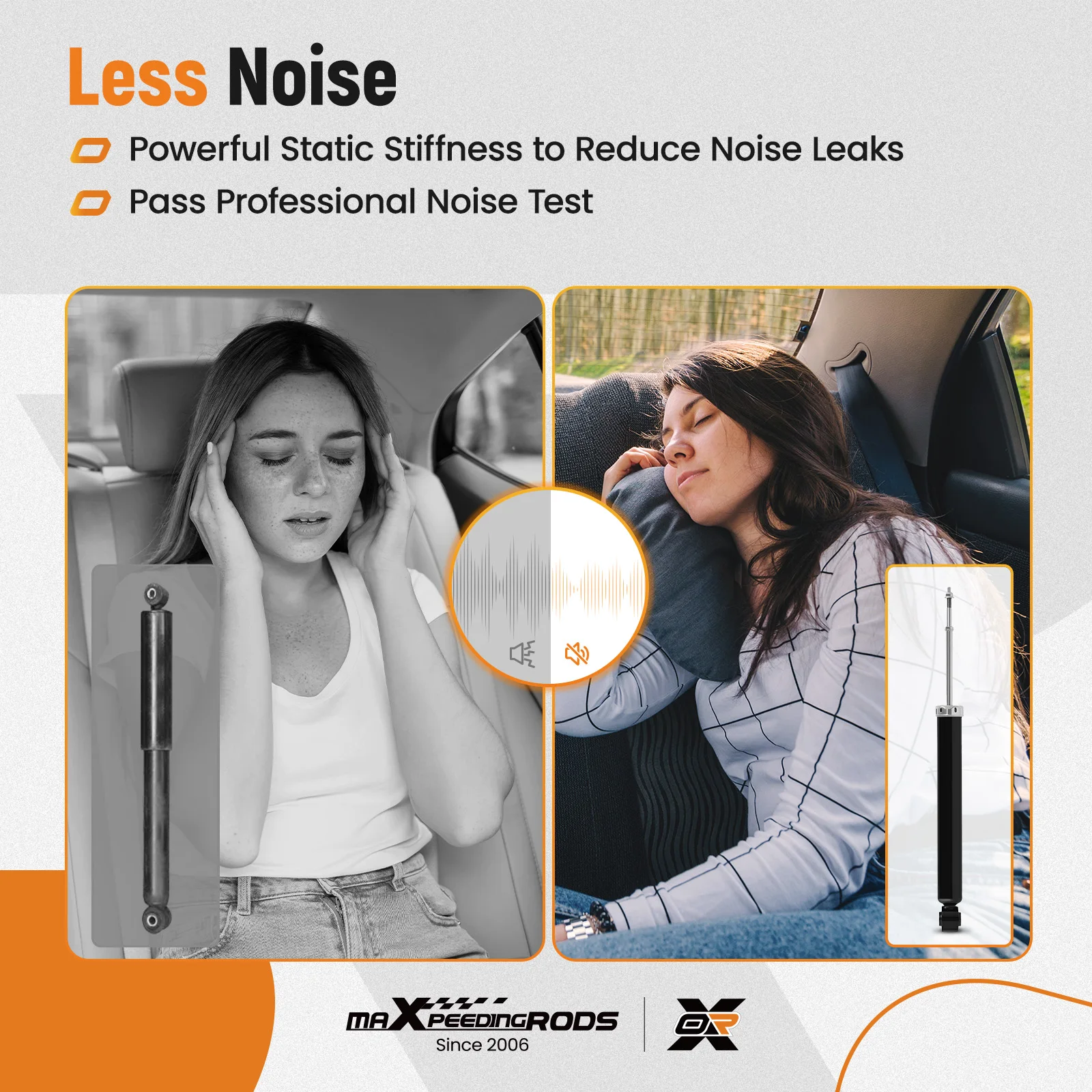 

Pair Rear Struts Shocks Set Left & Right for Nissan Sentra 2014-2019 3440012