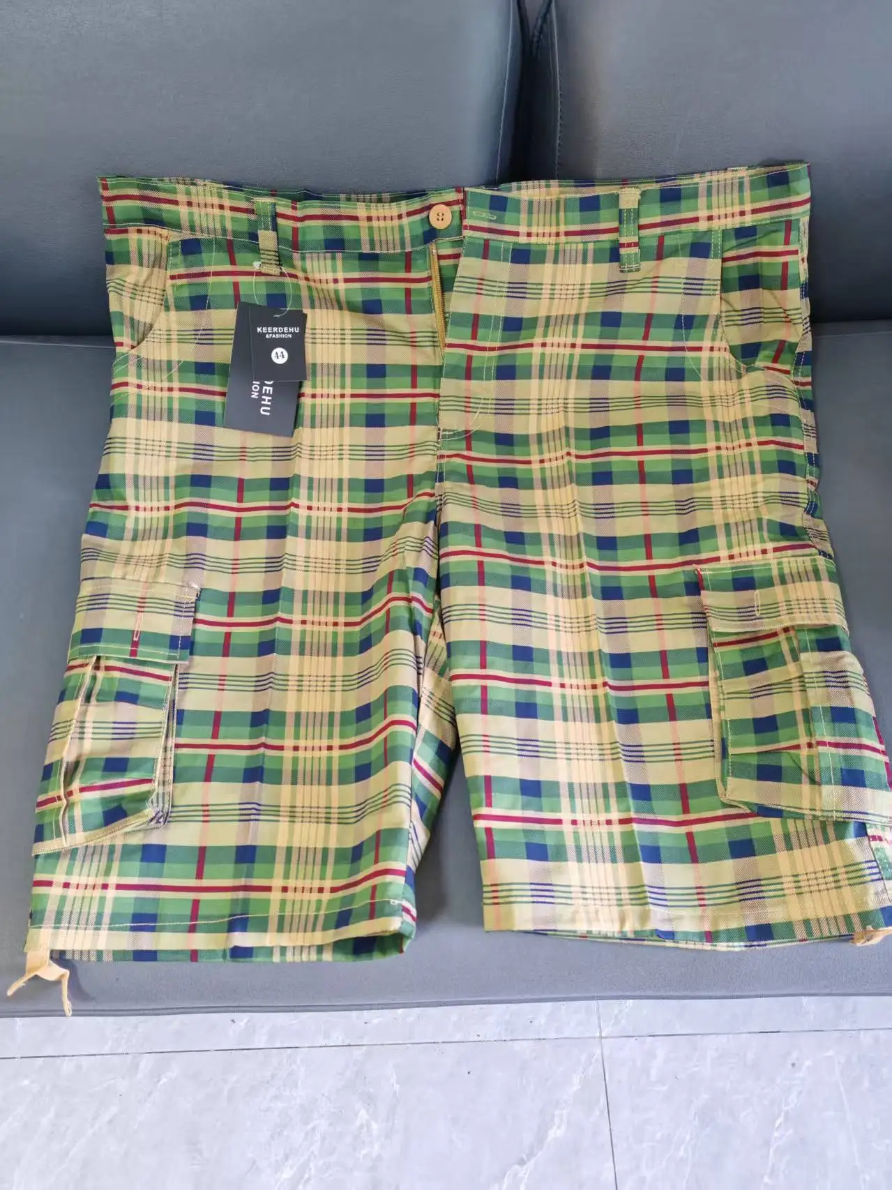 Leisure shorts Summer new style work pants Five-pocket men's pants Multiple pockets Trendy and loose Casual shorts