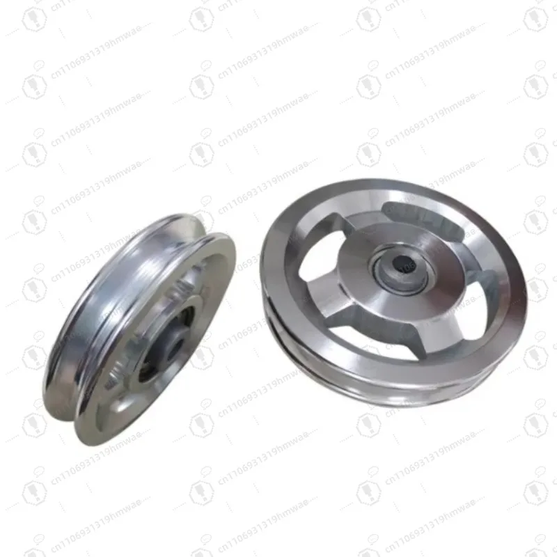 90 مللي متر الصالة الرياضية سلك حبل بكرة الرياضة الصلبة جوفاء الألومنيوم بكرة مع 6202-2rs الكرات