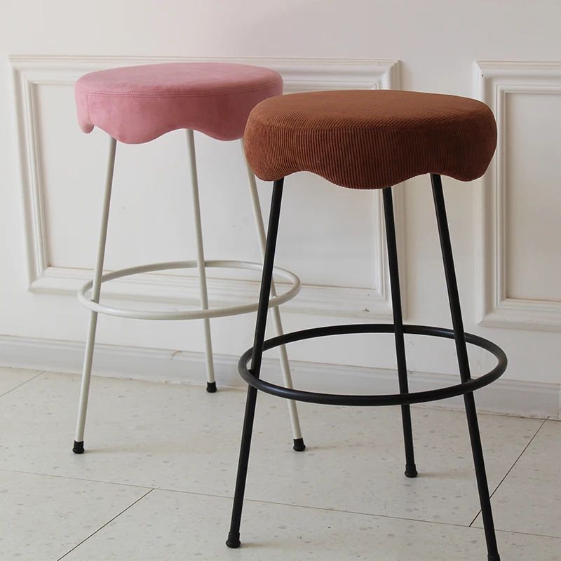 

# Modern Nordic Tabouret Simple High Leg Chair For Bar Restaurant Metal Base Bar Stool