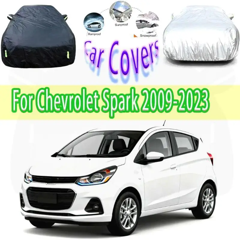 

For Outdoor Protection Full for Chevrolet Spark 2009 2021 2022 2023 Waterproof Dustproof Car Covers