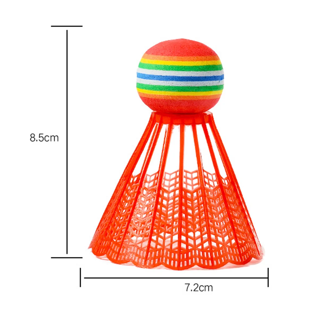 20 Pcs Plastic Badminton Shuttlecocks for Training Kids Colored Toy Beginner Fitness Exercise Family Play