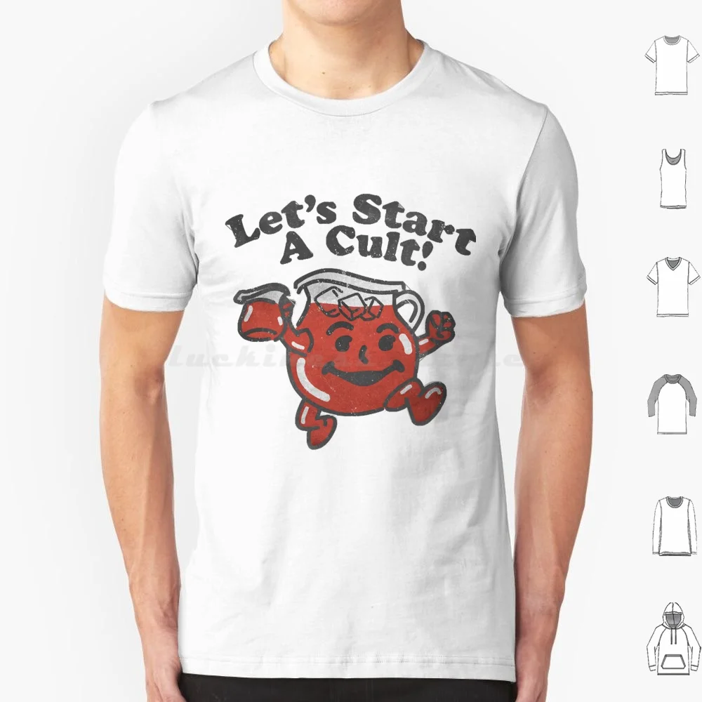 ¡Commenemos un culto! Camiseta hombres mujeres niños 6xl 1980s 1990s culto bebida divertida Koolaid Kool Aid