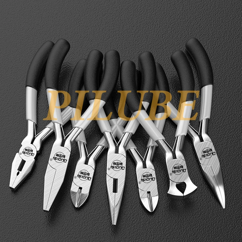 كماشة صغيرة قطري كماشة مستديرة عازمة إبرة الأنف القاطع الحرفية معزول ذو طيات DIY بها بنفسك كماشة أدوات المنتج الأصلي