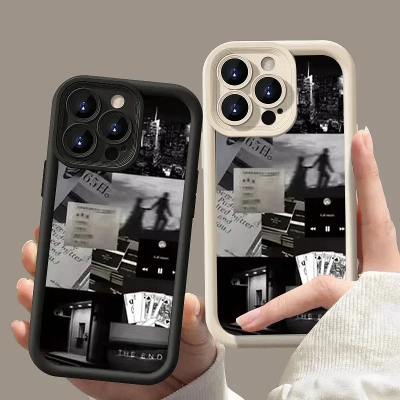 Fragments of Life Soft Silicone Phone Case For iPhone 16 15 Pro Max 14 Pro Max 13 12 11 XR X XS 7 8 14 15 Plus SE 2020 Cover