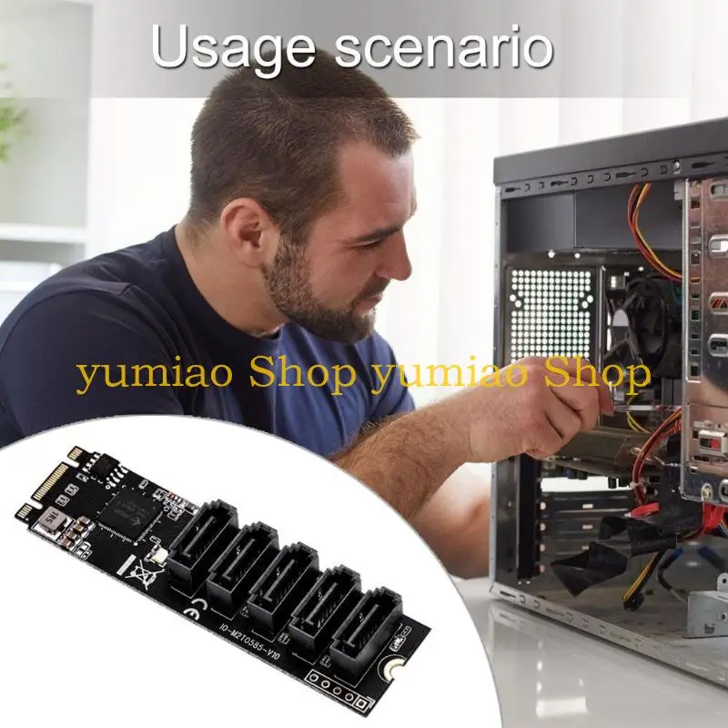 

587B Универсальная карта расширения M.2 PCIe3.0 — SATA3.0 SATA3.0 Адаптер жесткого диска для рабочих станций устройств хранения