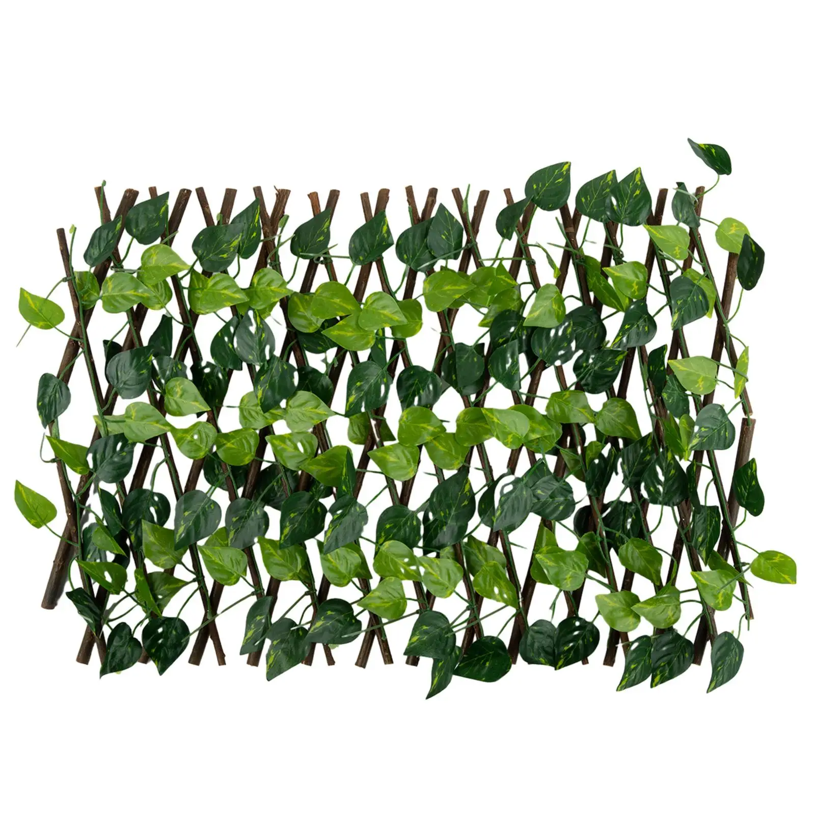 Expanding Trellis Garden Screening Fence Privacy Screen Artificial Ivy Leave Garden Screening Expanding Leave Wooden Fence Decor