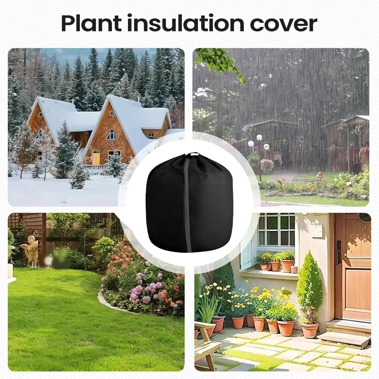 Plant Covers with Adjustable Straps Outdoor Plant Covers Insulation Waterproof Reusable Cloth Breathable Protector