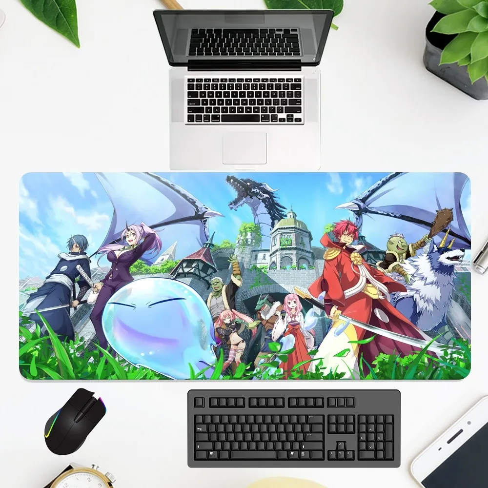 That Time I Got Reincarnated As A Slime Mouse Padoffice Large Small Computer pc Keyboard Rubber Game Anti-Slip Mice Mat big