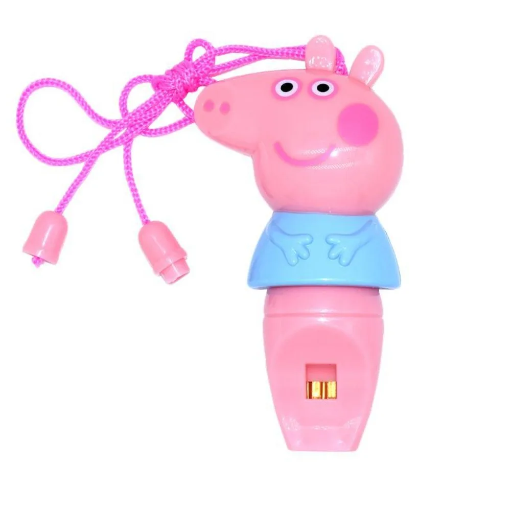 Peppa Pig Cute cartoon Voice children toy whistle anime figure musical instrument pendant kids birthday party horn holiday Gifts