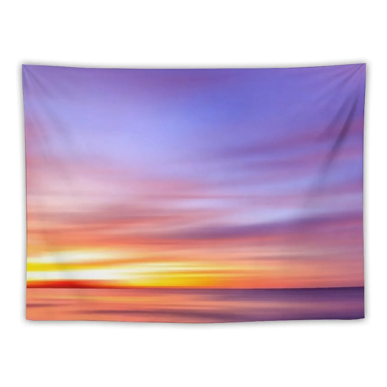 

Purple and Orange Sunset at the Beach Tapestry Tapete For The Wall Bedroom Decoration Tapestry