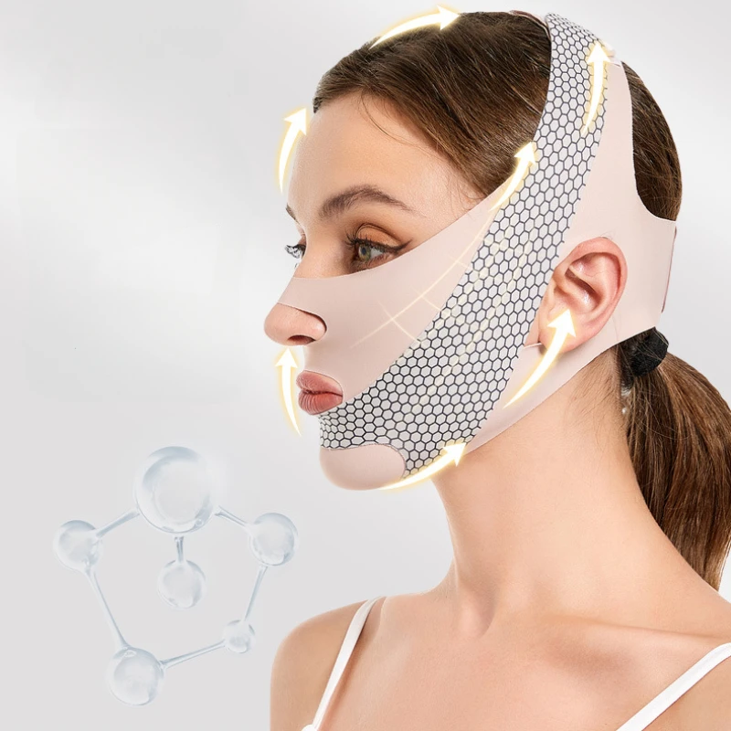 Face Slimming Bandage V Line Face Shaper Face Lifting Belt Anti Wrinkle Facial Massage Strap Double Chin Reducer Skin Care Tools