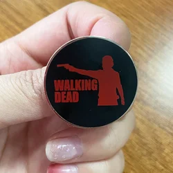 The Walking Dead Logo Button Badge Enamel Brooch TV Series Jewelry
