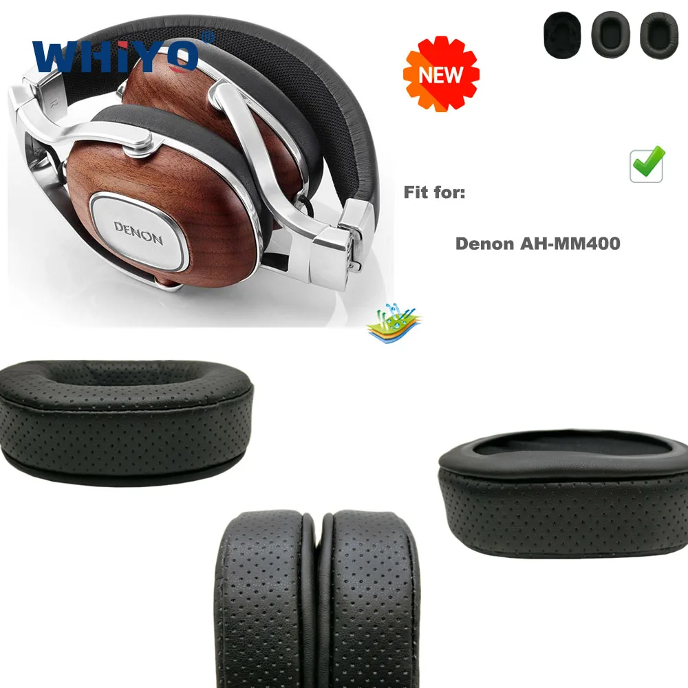 ترقية جديدة استبدال بطانة للأذن ل Denon AH-MM400 سماعة وسادة جلدية المخملية غطاء للأذنين سماعة غطاء للأكمام