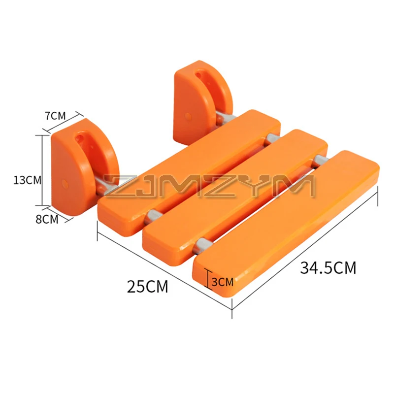 Wall Mounted Shower Seats Bathroom Folding Chairs For The Elderly Shoe Changing Rest Chairs Waterproof Barrier-free Shower Seat