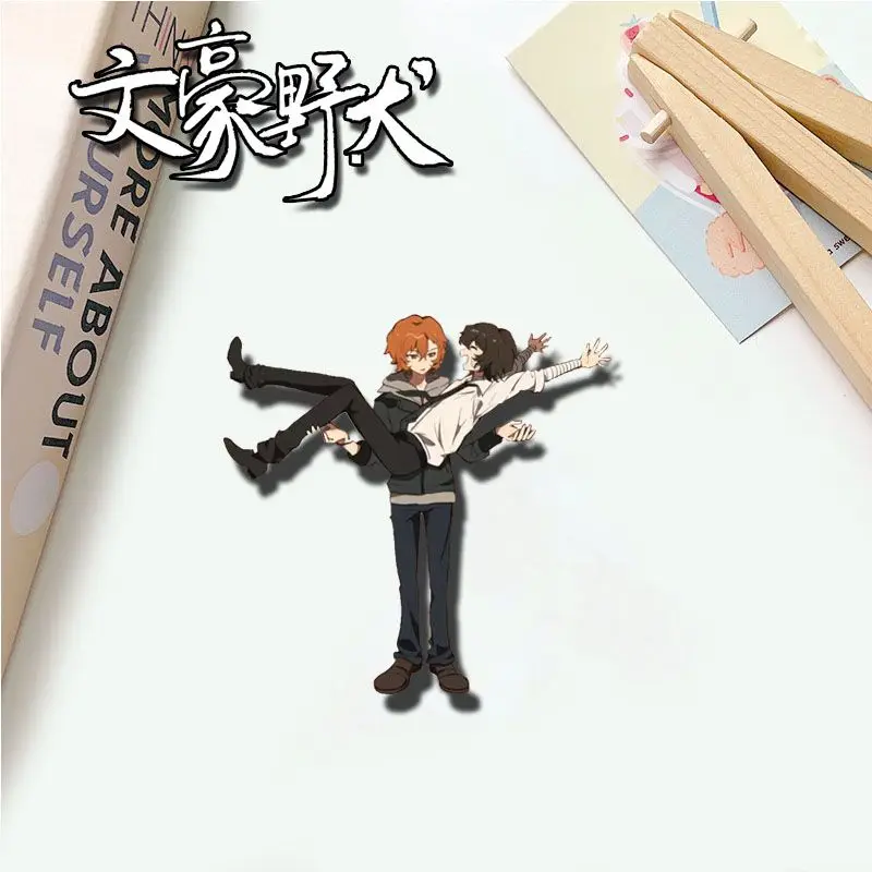 Anime Nakahara Chuuya Osamu Dazai Acrylic Badge Cartoon Pins DIY Decoration Backpack Clothes Accessories