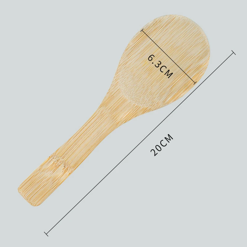 1pc Bamboo Spoon Wooden Kitchen Spoon Bamboo Rice Spoon Rice Shovel Large Soup Spoon Service Kitchenware Tableware Rice Spoon
